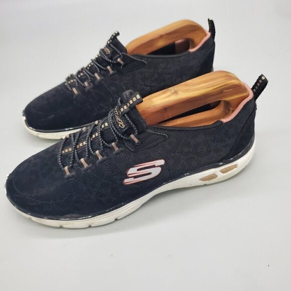 Skechers Womens Empire D Lux 12825 Black Casual Shoes Sneakers Size 6.5 - Picture 1 of 8